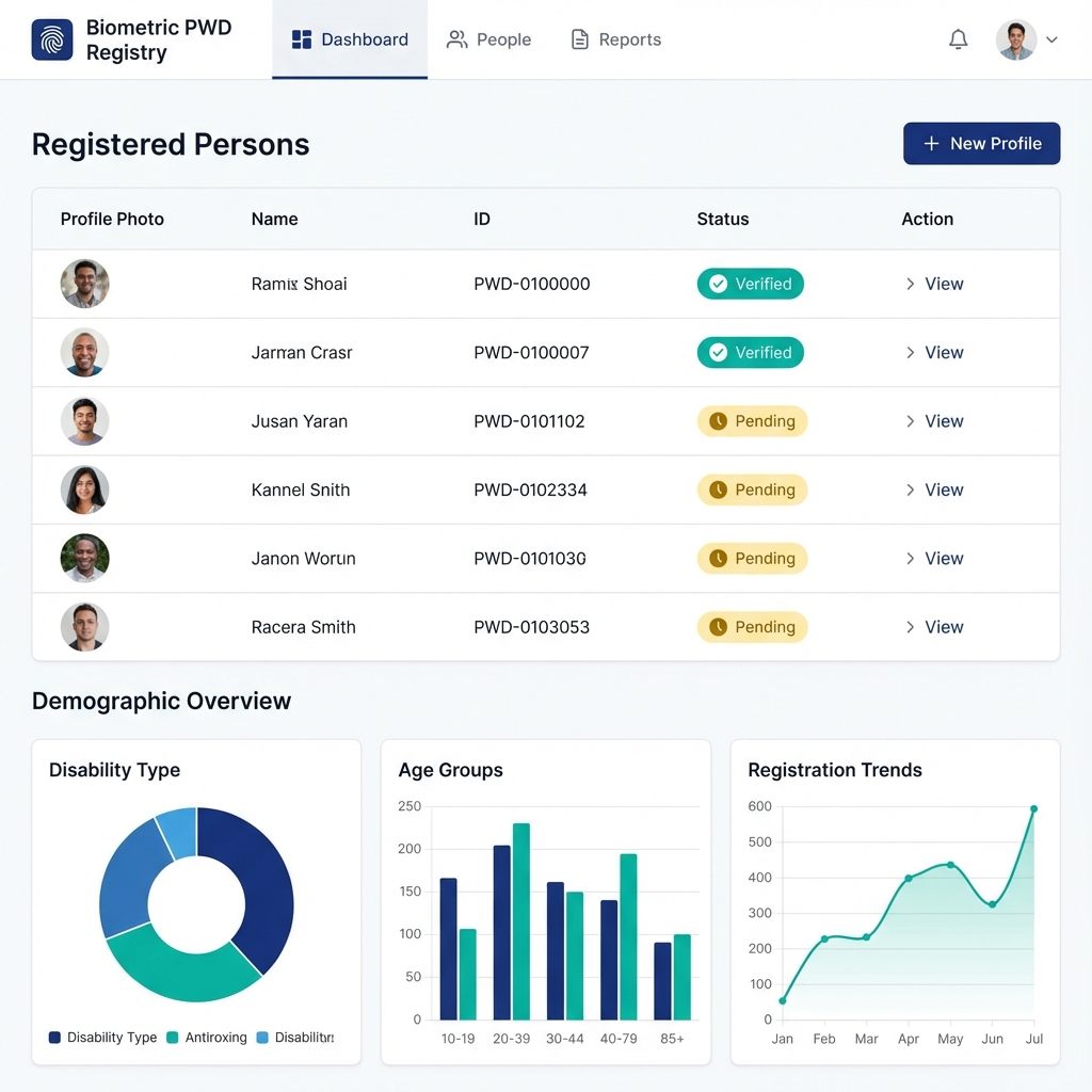 PWD Registry Dashboard